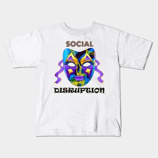 Social Distancing Disruption Bold Unusual Artwork Typography Kids T-Shirt